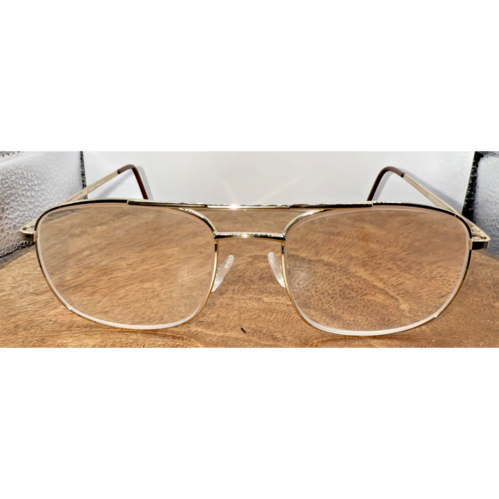 Horizon Eyewear Port‎ Eyeglass Frames 55-19-142 Gold Wire Aviator Style